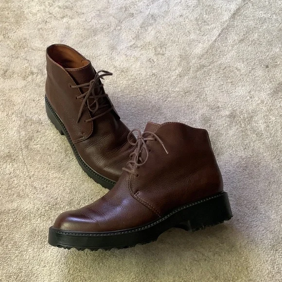 Vintage Clarks Chunky Ankle Boots - Women’s Size 7 - Picture 2 of 4